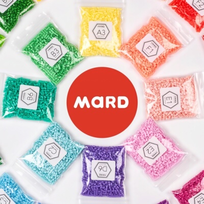 正版拼豆豆diy材料包mard黄豆豆COCO同款2.6mm立体融合工具补充包