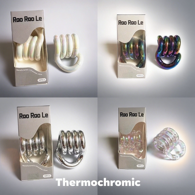 tangle同款汤狗扭扭乐官方旗舰店感温变色解压玩具冰玉ou躺狗静音