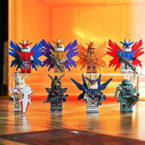 高达积木人仔机甲战士男孩子玩具