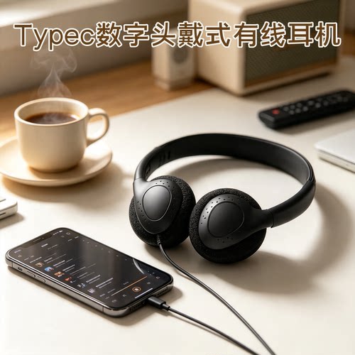 数字芯片有线耳机typec接口
