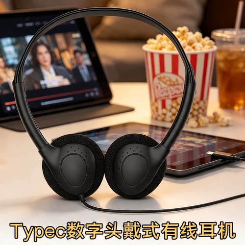 数字芯片有线耳机typec接口