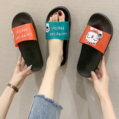 两穿时尚 情侣男女拖鞋 防滑浴室洗澡室内韩版 可爱学生家居女士外穿