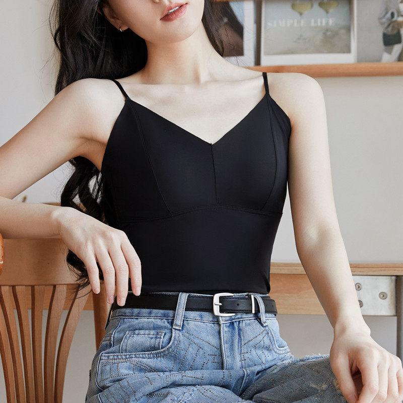 冰丝裸感吊带抹胸美背内衣女内搭一体带胸垫显瘦背心夏季外穿上衣,女士内衣/男士内衣/家居服,吊带/背心/T恤/打底/肌底衣,淘宝优惠券,粉丝福利购,淘宝优惠卷