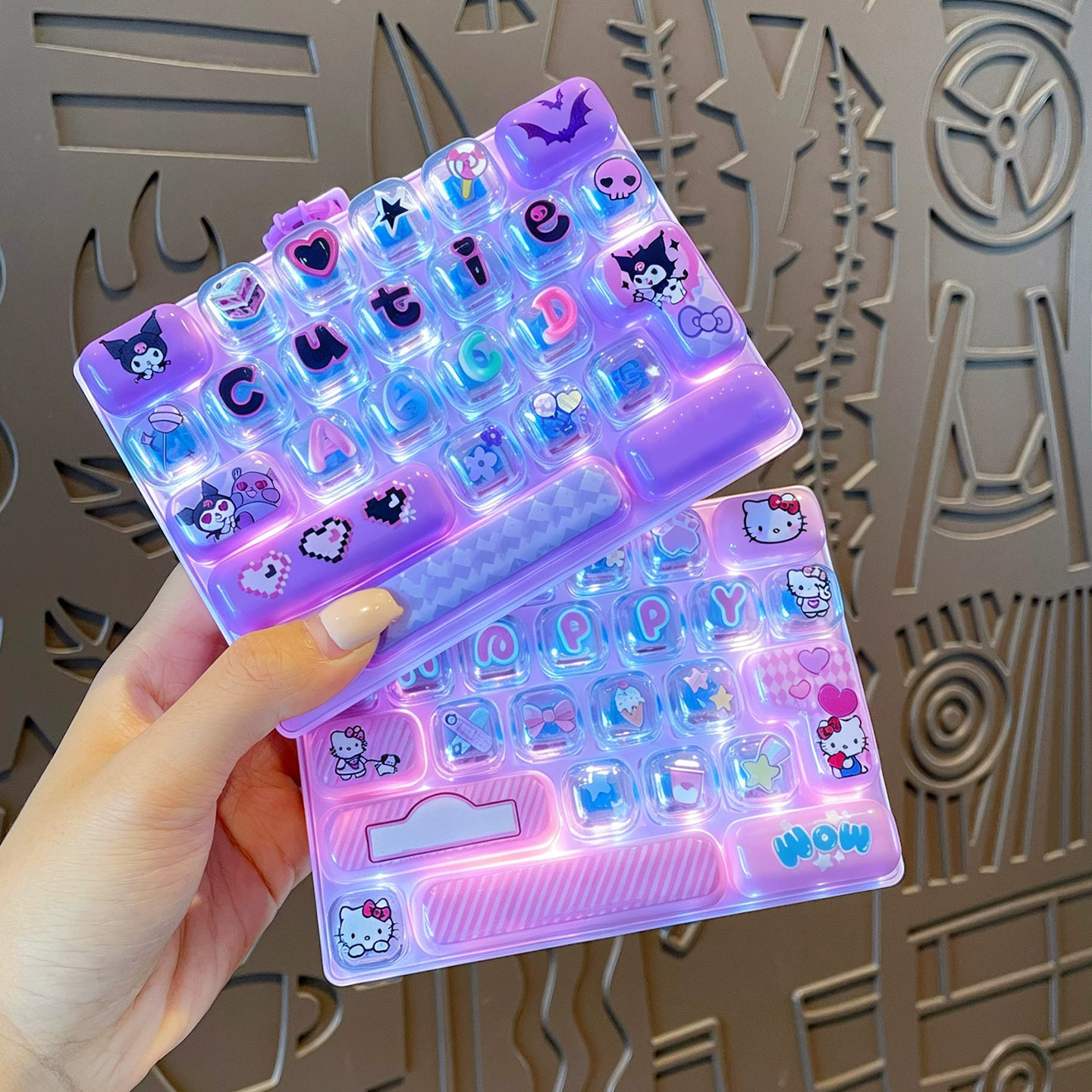 新品26键解压键盘玩具钥匙扣可爱创意学生儿童生日礼品小挂件挂饰