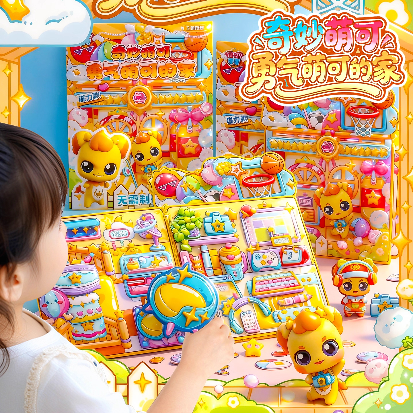 【奇妙萌可】新款女孩磁力安静书