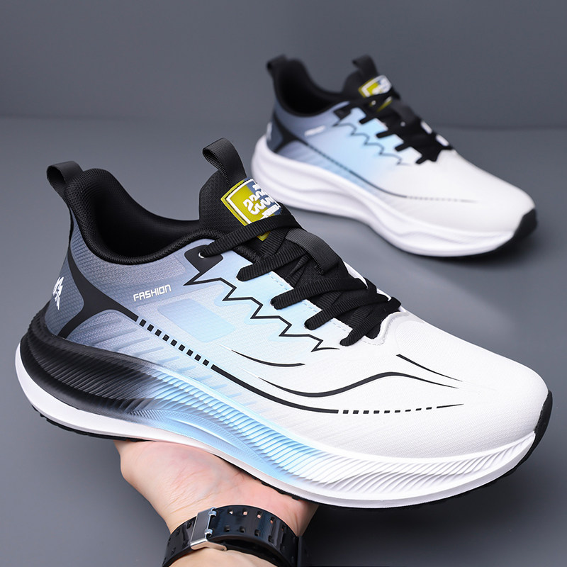 运动鞋男款2025新款春夏季网面学生青少年超轻减震跑步鞋