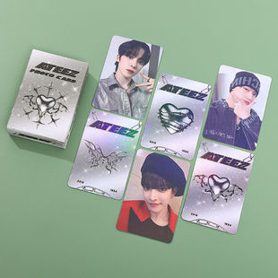 ateez小卡金弘中朴星化丁润浩姜吕尚周边拍立得专辑镭射lomo卡礼