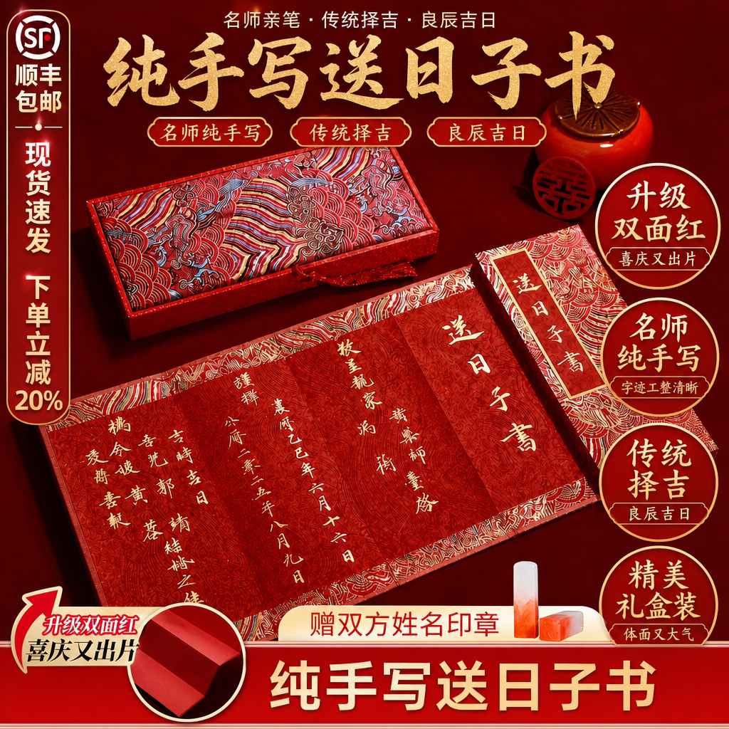【顺丰包邮名师手写】送日子书