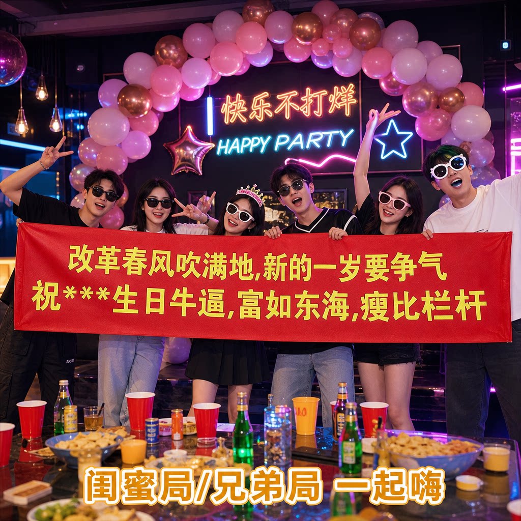 【支持定制免费设计】生日横幅图片