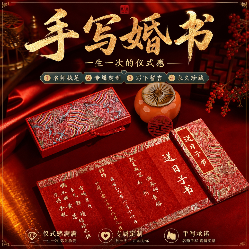 【送给对象的结婚礼物】手写婚书
