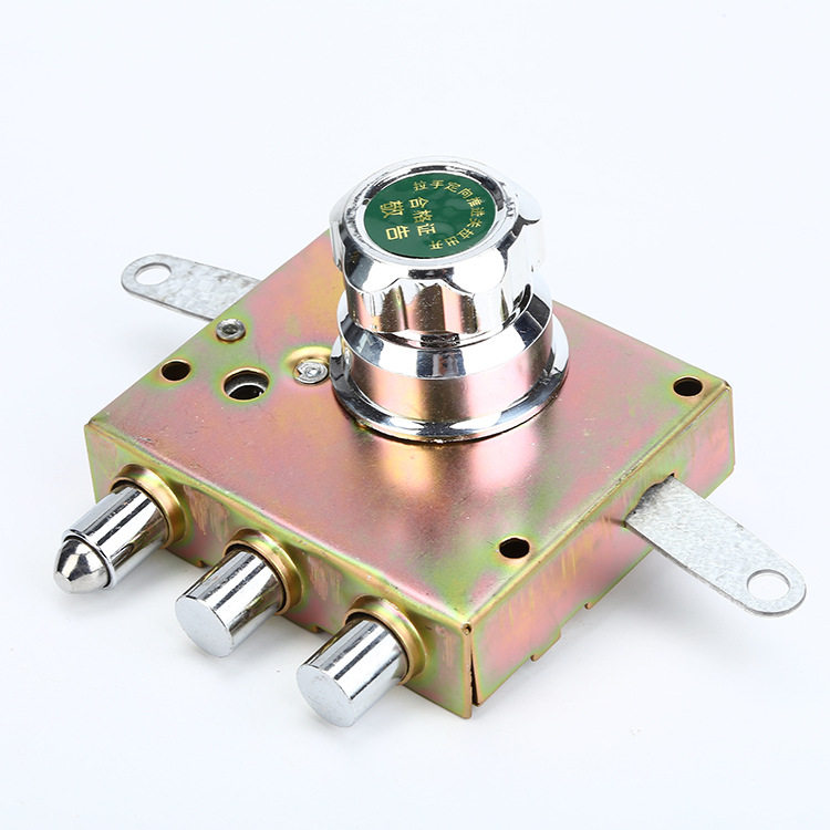 老式自动碰锁航鹰防盗门内保险锁华鹰大中小旋钮锁十字锁芯