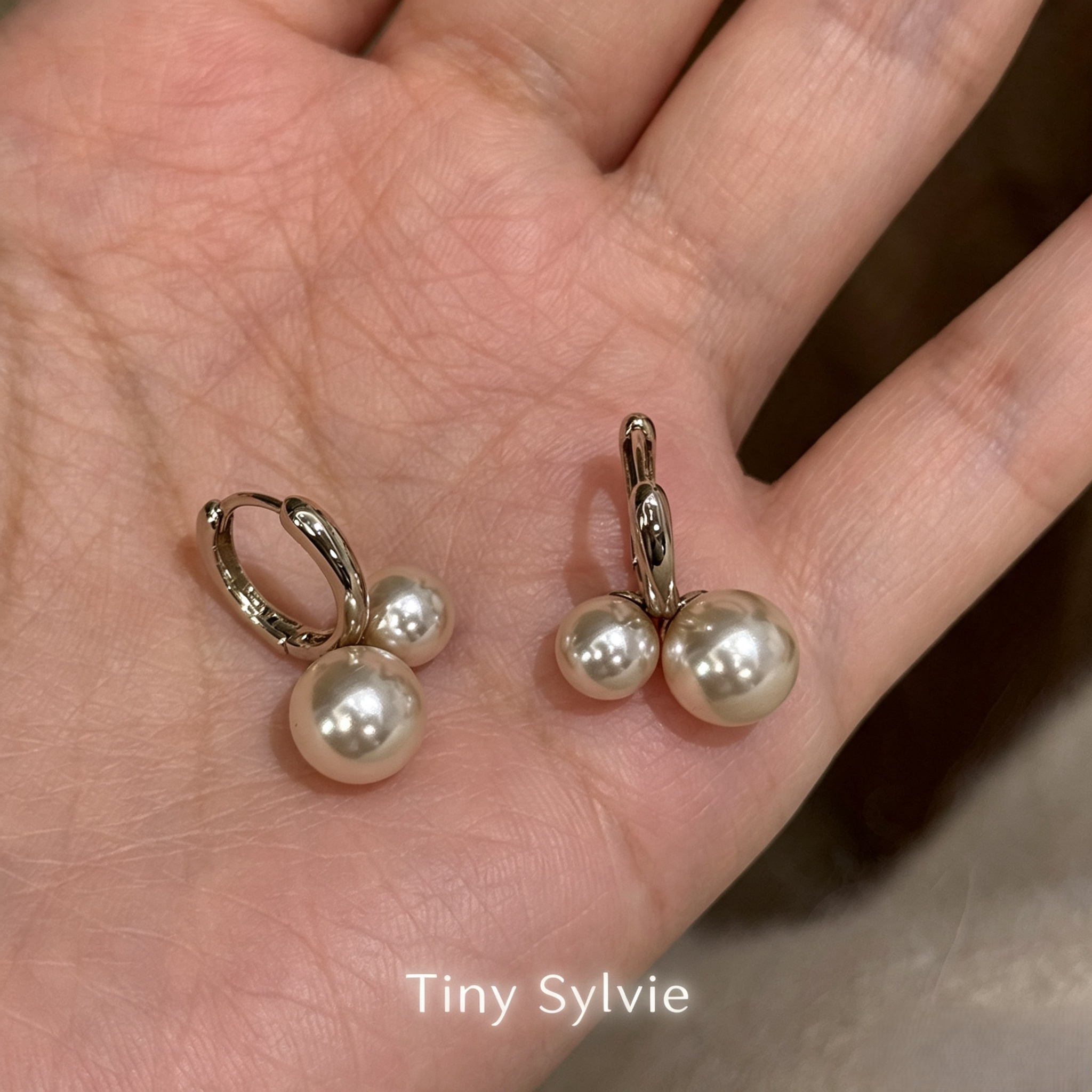 TinySylvie925银针抗敏耳环