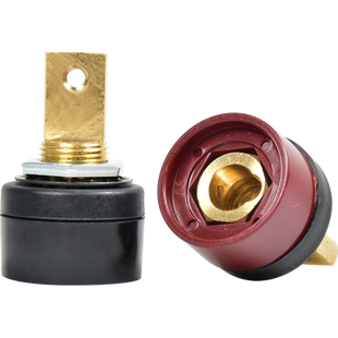 上海通用电焊机270I快速接头DKJ35-50快插56mm后板式插座纯铜全套