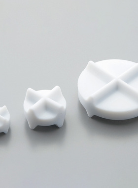 十字头双搅拌子 进口PTFE氟树脂双面转子磁子 亚速旺实验室三角形搅拌子1-5411-01