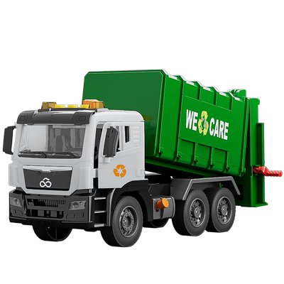 垃圾运输车玩具车搅拌进料