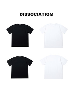 60支双面丝光凉感基础版型T恤合身版型克重白色230黑色240左右