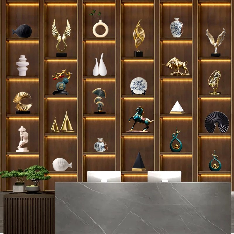 轻奢高档招财摆件现代家居客厅酒柜电视柜办公室桌面高端装饰摆设,家居饰品,装饰摆件,淘宝优惠券,粉丝福利购,淘宝优惠卷