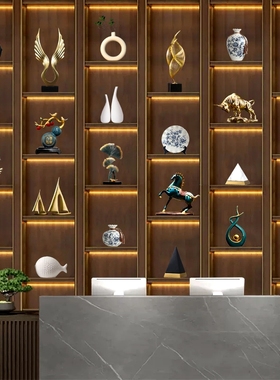 轻奢高档招财摆件现代家居客厅酒柜电视柜办公室桌面高端装饰摆设