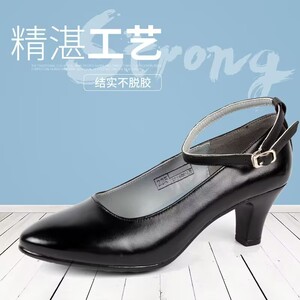 正品春秋夏季常服黑色制式皮鞋