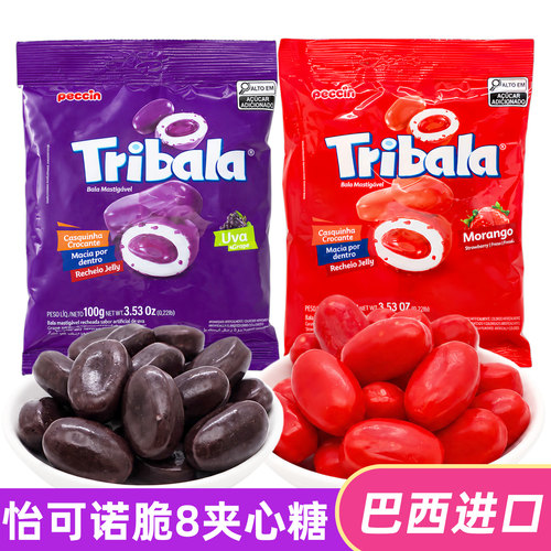 怡可诺脆8啦夹心软糖100g进口
