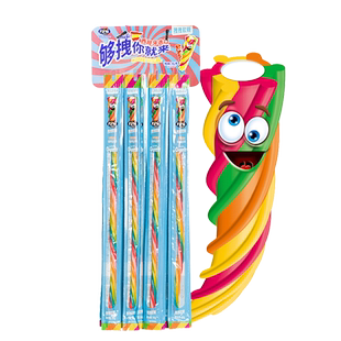 西班牙进口fini菲尼拽拽软糖 30g网红零食彩虹糖小吃面条长条糖果