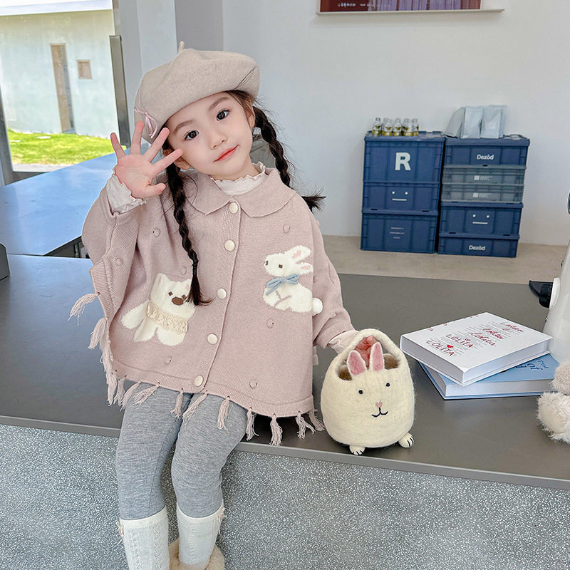 女童毛衣开衫外搭披肩2026春秋季新款洋气外套针织衫宝宝挡风斗篷,童装/婴儿装/亲子装,毛衣/针织衫,淘宝优惠券,粉丝福利购,淘宝优惠卷