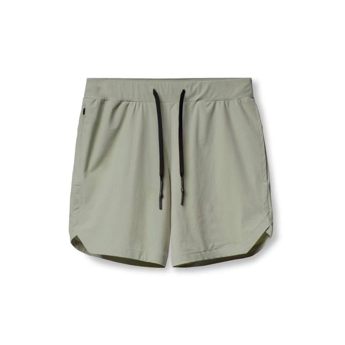 마라톤 스포츠 바지 피트니스 및 런닝 반바지 남성용 허리 포켓에 휴대폰 보관 가능 속건 바지