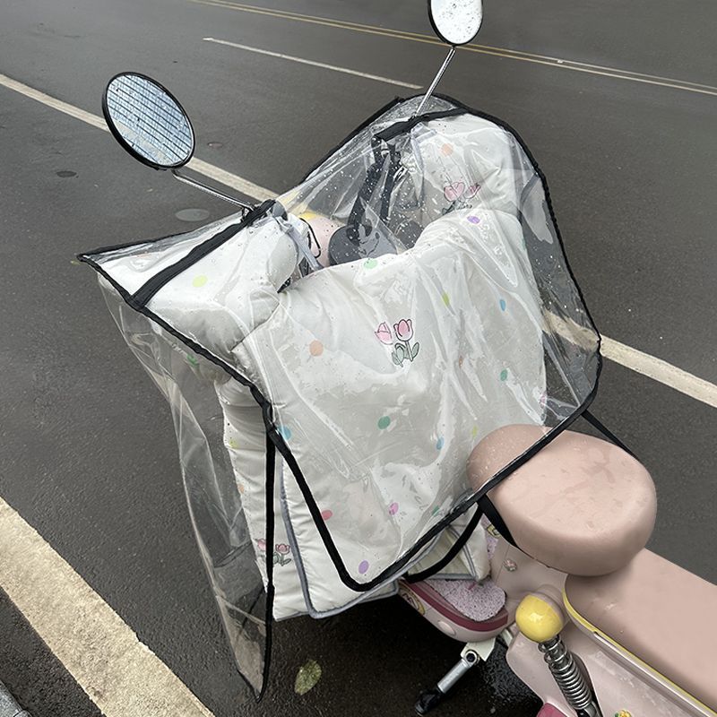 电动车雨披挡风被防雨罩电动车雨衣电动车罩透明防水罩挡风被雨衣