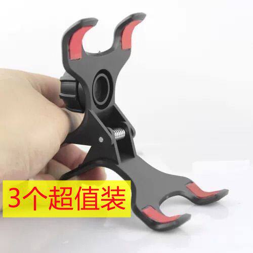 通用车载手机导航支架夹子 多功能桌面双夹头 可用于懒人手机支架