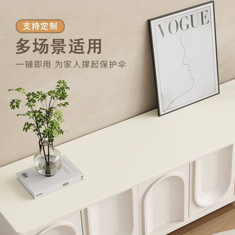 时尚简约高级感双面皮革桌垫茶几垫子餐桌垫电视柜防护垫桌面垫子