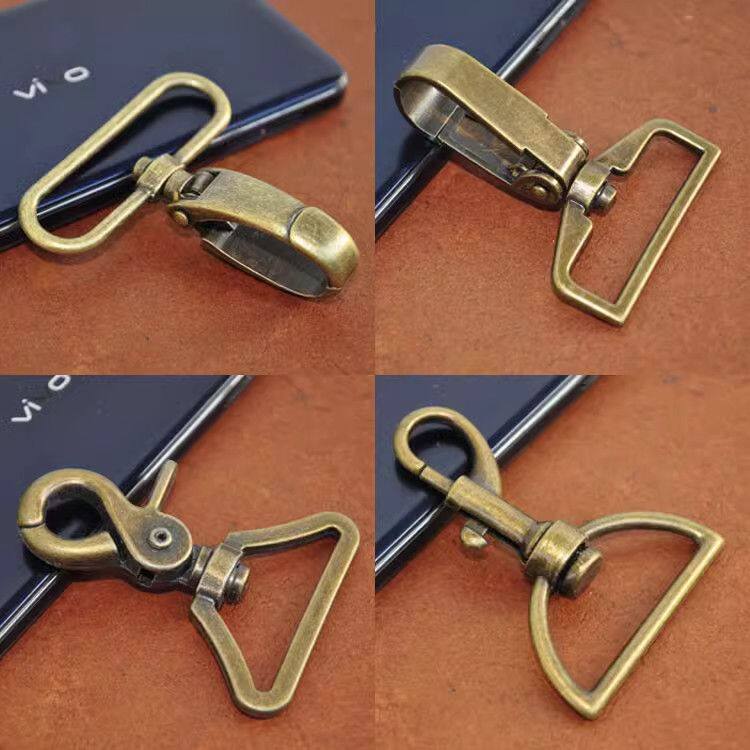 (4个)适用挂扣/内径扣/古铜包带钳扣/背包狗扣 /青龙虾3.8cm-5c