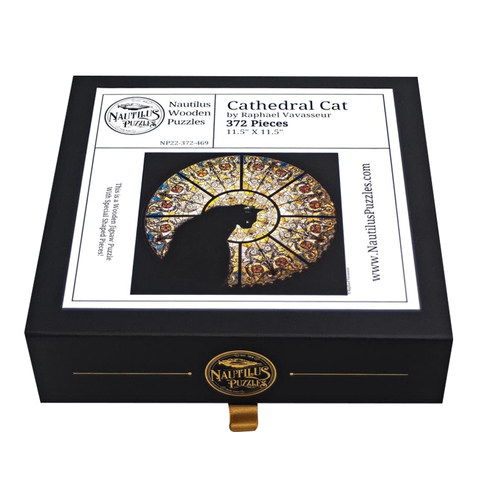 【代购】Nautilus cathedral 372片异形片教堂猫木制木质正品拼图