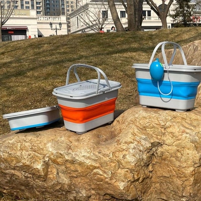 钓鱼桶手提可折叠装鱼箱便携水桶装备多功能钓箱加厚活鱼桶渔具箱