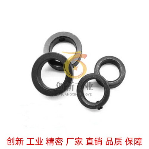 分离式光轴固定环塑料尼龙锁紧环不锈钢管限位器抱紧环缓冲挡块圈