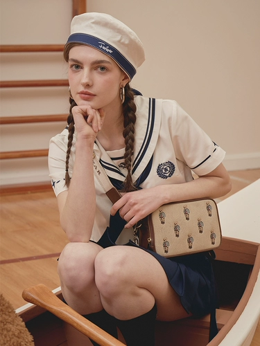 Сумка для телефона для отдыха, небольшая сумка, сумка через плечо, камера, сумка для техники, с вышивкой, с медвежатами