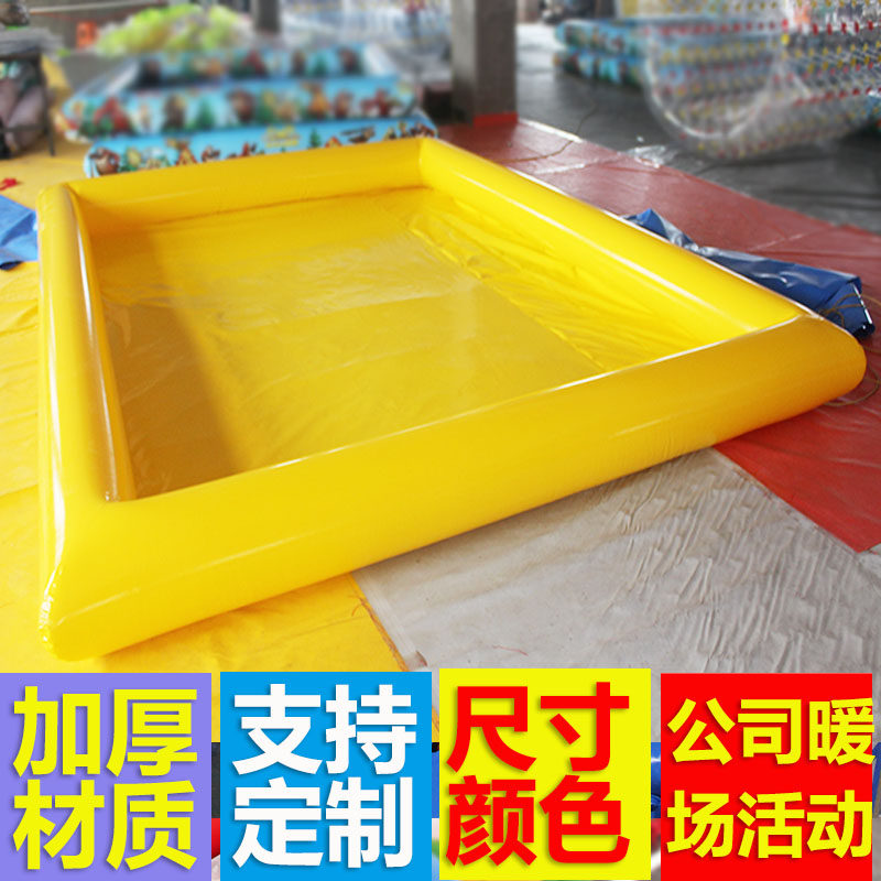 儿童充气沙滩决明子玩具沙池套装组合广场摆摊钓鱼水池宝宝围栏池