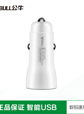 (公牛)GNV-CUB120车载充电器汽车车充一拖二24V点烟器转换插头usb