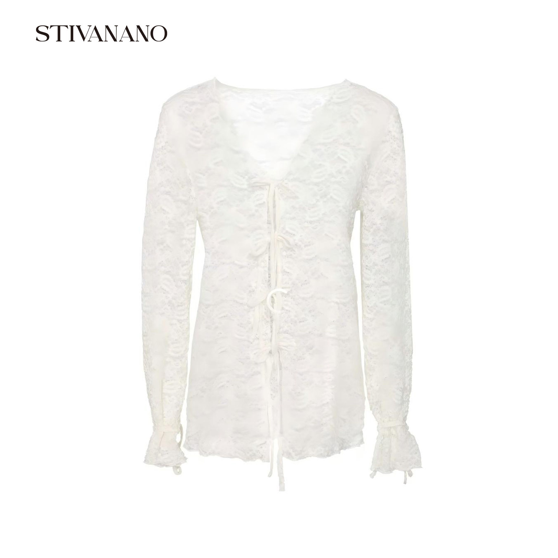Stivanano 系带蕾丝上衣