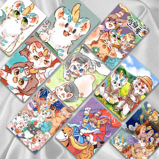 有兽焉小卡天禄四不像金银角吐宝二次元周边镭射LOMO卡学生礼物潮