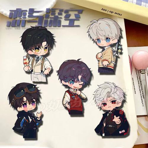 新款恋与深空秦彻可爱胸针周边祁煜沈星回黎深夏以昼书包生日礼物