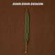 DINN DESIGN度假系列绿色锆石珠珠纯手工编织宽版 手链手饰