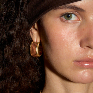 DINN DESIGN度假系列手工绳子拼接耳环高级感小众轻奢新款