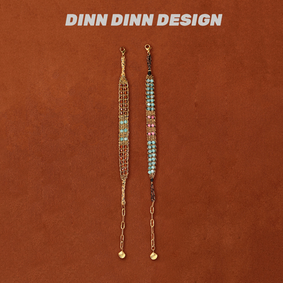 DINN DINN DESIGN度假系列天河石手工编织手链