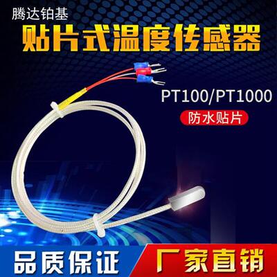 黏贴式PT100铂热电阻 贴片温度感测器 表面监视器进口PT1000芯片