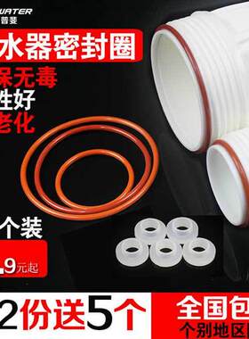净水器通用RO膜壳10十20寸过滤瓶滤桶4分矽胶橡胶圈密封垫片配件