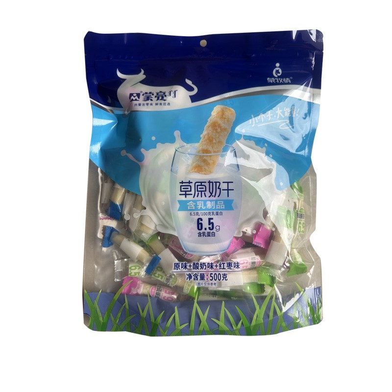 蒙亮草原奶干500g蒙牧情奶酪条
