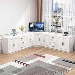 卧室转角柜实木组合电视柜多功能收纳柜客厅厨房墙角柜三角柜定制