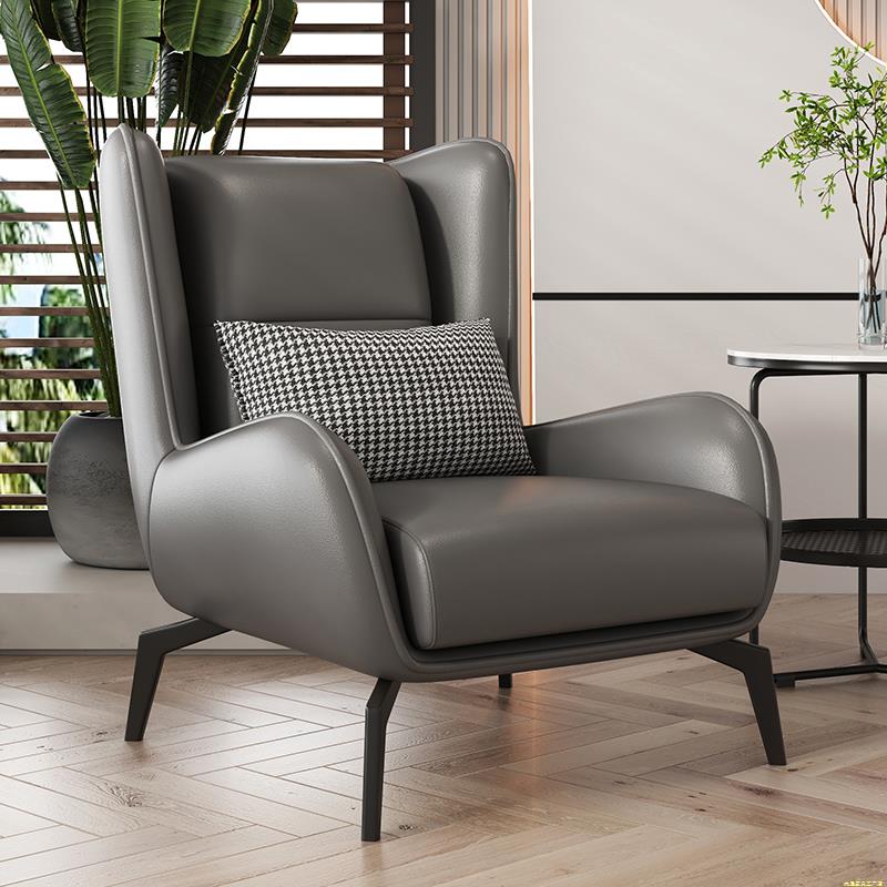 北欧单人沙发客厅阳台休闲椅懒人沙发椅卧室小户型布艺沙发椅