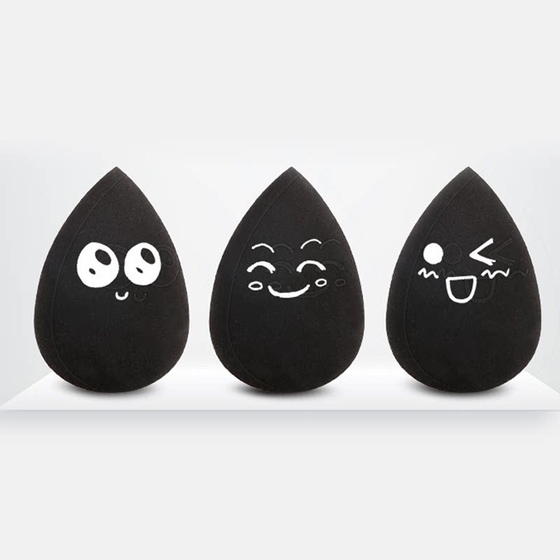 海绵蛋吸水海绵画画高光可塑橡皮工具黑球擦笔水滴形纸擦笔画材用品