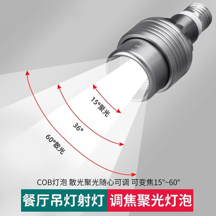 P20火锅店专用射灯E27螺口餐饮店餐厅聚光高显色餐桌led射灯灯泡